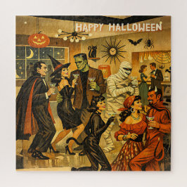 ミッドセンチュリー・レトロ 50年代 ハロウィン・マティーニ・パーティー ジグソーパズル