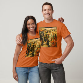 ミッドセンチュリー・レトロ 50年代 ハロウィン・マーティニ・パーティー Tシャツ