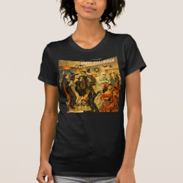 ミッドセンチュリー・レトロ 50年代 ハロウィン・マーティニ・パーティ Tシャツ