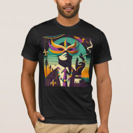 ミッドセンチュリー・レトロ 60年代 マルディグラ ザ・スモーキングマン Tシャツ