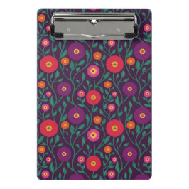 ミッドセンチュリー ヴィネ フラワー | ガーデン ガーランド プラム ミニクリップボード