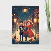 ミッドセンチュリー ヴィンテージ クリスマス カロラーズ レトロ (裏面)