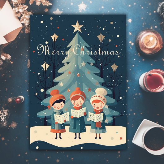 ミッドセンチュリー ヴィンテージ クリスマス カロラーズ レトロ