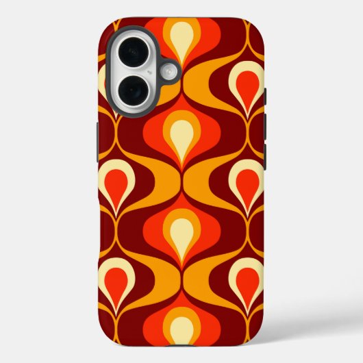 ミッドセンチュリーiPhone 16モダンケース Case-Mate iPhoneケース (裏面)