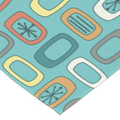 ミッドセンチュリーMCM丸い長方形アクアマリン ショートテーブルランナー (コーナー)