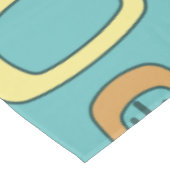 ミッドセンチュリーMCM丸い長方形アクアマリン テーブルクロス (アングル)