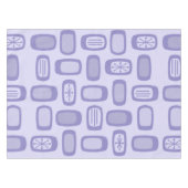 ミッドセンチュリーMCM丸い長方形ラベンダー テーブルクロス (正面(横))