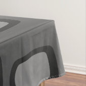 ミッドセンチュリーMCM丸長方形アッシュグレー テーブルクロス (インサイチュ)