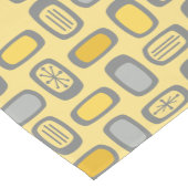 ミッドセンチュリーMCM丸長方形イエローグレー ショートテーブルランナー (コーナー)