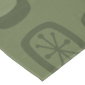 ミッドセンチュリーMCM丸長方形オリーブ緑 テーブルクロス (アングル)