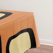 ミッドセンチュリーMCM丸長方形オレンジブラウン テーブルクロス (インサイチュ)