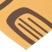 ミッドセンチュリーMCM丸長方形オレンジ テーブルクロス (アングル)