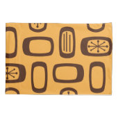 ミッドセンチュリーMCM丸長方形オレンジ 枕カバー (裏面)