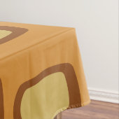 ミッドセンチュリーMCM丸長方形オークル テーブルクロス (インサイチュ)
