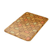 ミッドセンチュリーMCM丸長方形オークル バスマット (アングル)