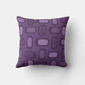 ミッドセンチュリーMCM丸長方形ダークパープル クッション (裏面)