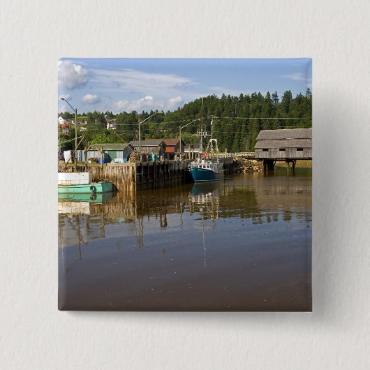 ミッドタイド，セントマーティンズのファンディ湾 缶バッジ (正面)