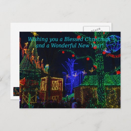 ミッドタウンのクリスマスグリーティングクリスマスポストカード ポストカード (正面/裏面)