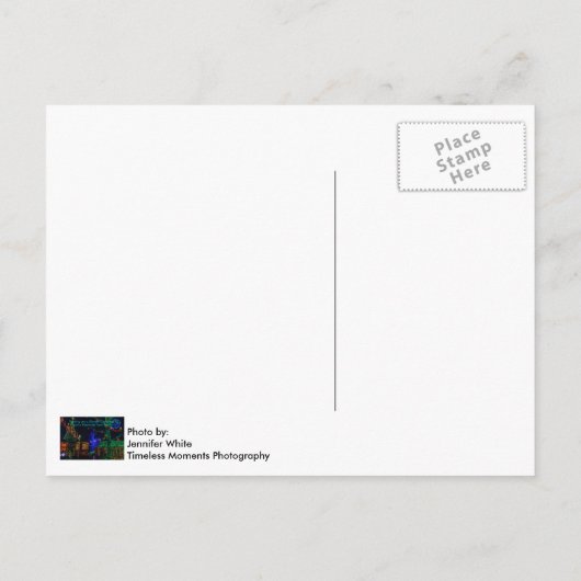 ミッドタウンのクリスマスグリーティングクリスマスポストカード ポストカード (裏面)