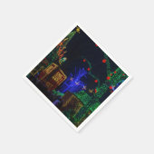 ミッドタウンのクリスマス スタンダードカクテルナプキン (角)