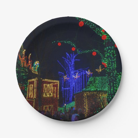 ミッドタウンのクリスマス ペーパープレート (正面)