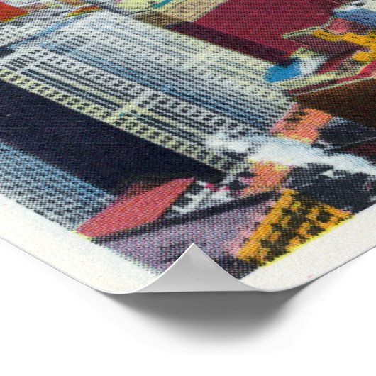 ミッドタウンのスカイラインビューからイーストリバーへ ポスター (角)