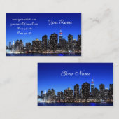 ミッドタウンのスカイライン、ニューヨークシティ 名刺 (正面/裏面)