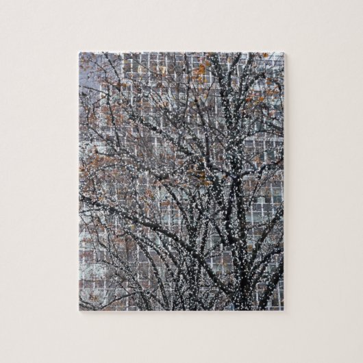 ミッドタウンイーストニューヨークシティNYCのクリスマスライト ジグソーパズル (縦)