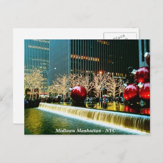 ミッドタウンマンハッタンニューヨークシティ ポストカード (正面/裏面)