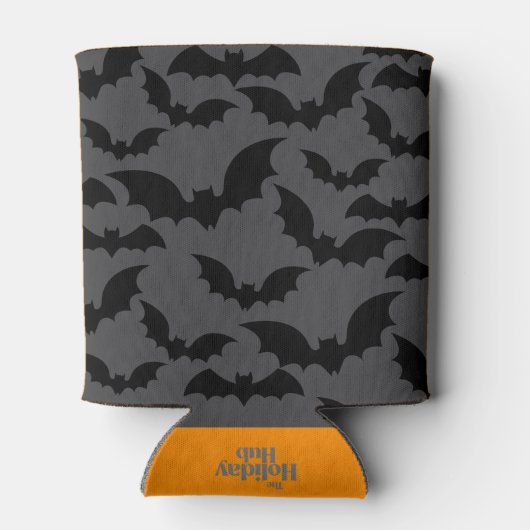 ミッドナイトこうもりスウォームベバレッジクーラー – ダークグレー 缶クーラー (裏面)