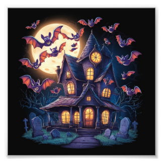 ミッドナイトアットザエステート幽霊のよく出る フォトプリント           