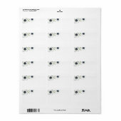 ミッドナイトアネモン |フローラ結婚のアドレ空白のス ラベル (フルシート)