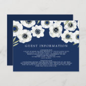 ミッドナイトアネモン |フローラ結婚ー エンクロージャーカード (正面/裏面)