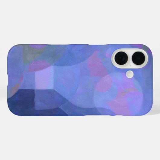 ミッドナイトアーチ – インディゴ抽象芸術ジオメトリ Case-Mate iPhoneケース (裏面 (横))