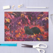 ミッドナイトインザフォレスト、ブラックキャット、紅葉 薄葉紙 (クラフト)