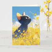 ミッドナイトインザメドウ カード (黄色い花)