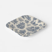 ミッドナイトインザメドウ – ブルートイル紙プレート ペーパープレート (傾斜あり)