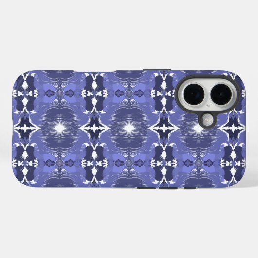 ミッドナイトインディゴカレイドスコープ Case-Mate iPhoneケース (裏面 (横))