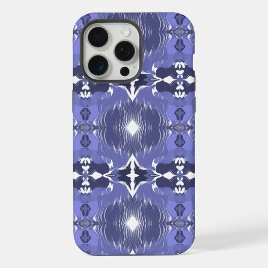 ミッドナイトインディゴカレイドスコープ iPhoneケース (裏面)