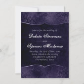ミッドナイトインディゴロマンス |サティニグランジズ結婚ス 招待状 (正面)