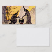 ミッドナイトウィッチング(ヴィンテージハロウィーンカード) 名刺 (正面/裏面)