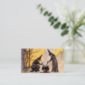 ミッドナイトウィッチング(ヴィンテージハロウィーンカード) 名刺 (スタンド正面)