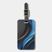 ミッドナイトウェーブトラベルラゲッジタグ ラゲッジタグ (正面縦)