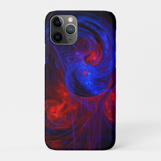 ミッドナイトウェーブ-抽象芸術フラクタルアート Case-Mate iPhoneケース (裏)