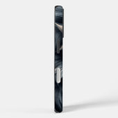 ミッドナイトウルフ – 深いシルバーパープルファーフォンケース Case-Mate iPhoneケース (裏面 / 右)