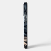 ミッドナイトウルフ – 深いシルバーパープルファーフォンケース Case-Mate iPhoneケース (裏面 / 左)