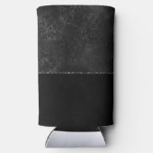 ミッドナイトオニックスロマンス |ブラック・サティニグランジ・ダマスク スリム缶クーラー (裏面)