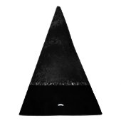 ミッドナイトオニックスロマンス |ブラック・サティニグランジ・ダマスク パーティーハット (右)