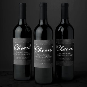 ミッドナイトオニックスロマンス ブラック・サティニグランジ・ダマスク ワインラベル