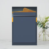 ミッドナイトオレンジ文房具 便箋 (スタンド正面)